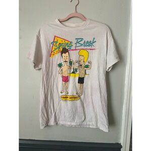 Beavis and Butt-Head Spring Break T-Shirt MTV‎ Comedy Adult Cartoon Tee
